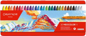 CARAN D'ACHE Pastelli a cera Neocolor 1 7000.330 30 colori box metallico