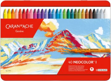 CARAN D'ACHE Pastelli a cera Neocolor 1 7000.340 40 colori ass. box metallico