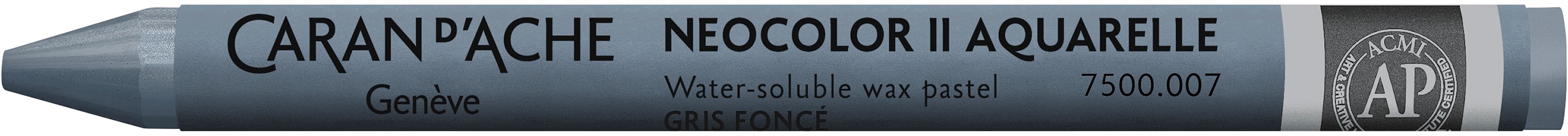 CARAN D'ACHE Pastelli a cera Neocolor II 7500.007 grigio scuro