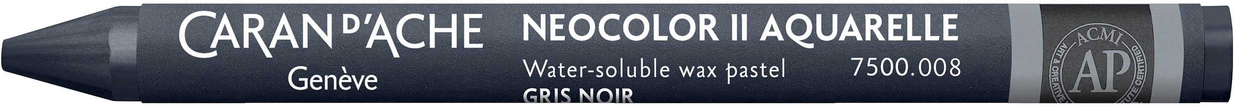 CARAN D'ACHE Pastelli a cera Neocolor II 7500.008 grigio nero