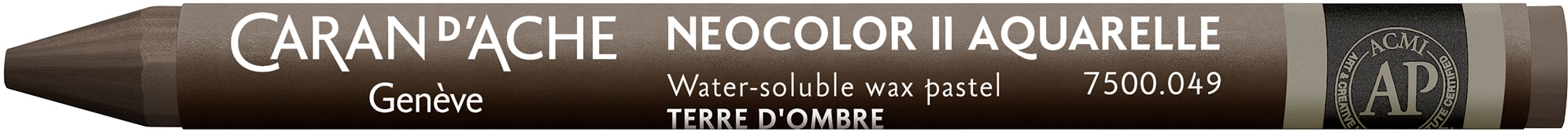 CARAN D'ACHE Pastelli a cera Neocolor II 7500.049 marrone ombra