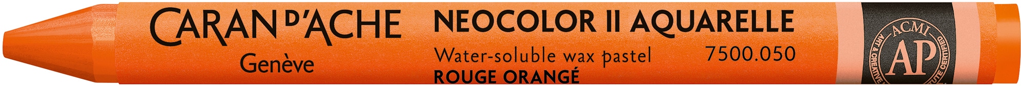 CARAN D'ACHE Pastelli a cera Neocolor II 7500.050 arancia rosso
