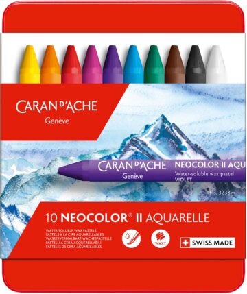 CARAN D'ACHE Pastelli di cera Neocolor II 7500.310 10-colori ass.