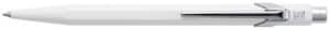 CARAN D'ACHE Penna a sfera 849 Metall 849.001 bianco, refill., scrittura blu