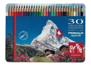 CARAN D'ACHE Matita colorata Prismalo 3mm 999.330 ass. astuccio met. 30 pezzo
