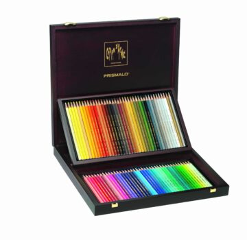 CARAN D'ACHE Matita colorata Prismalo 3mm 999.480 ass. scatola di legno 80 pezzo