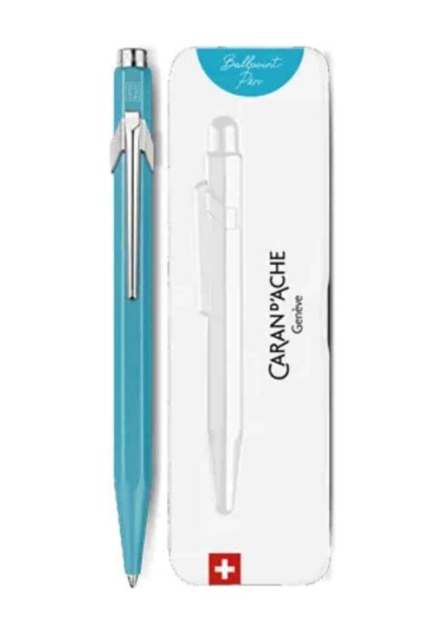 CARAN D'ACHE Penna sfera 849 Colormat-X turchese blu
