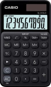 CASIO Calcolatrice SL-310UC-BK 10 cifre nero