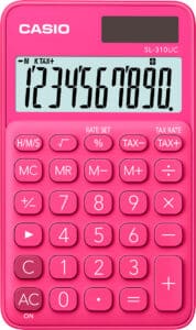 CASIO Calcolatrice SL-310UC-RD 10 cifre rot