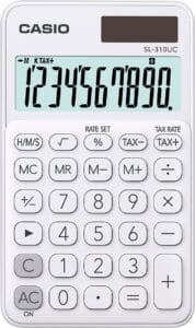 CASIO Calcolatrice SL-310UC-WE 10 cifre bianco