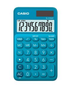 CASIO Calcolatrice SL-310UC-BU 10 cifre blu