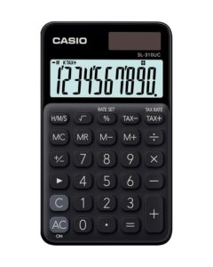 CASIO Calcolatrice SL-310UC-BK 10 cifre nero