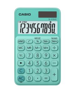 CASIO Calcolatrice SL-310UC-GN 10 cifre verde