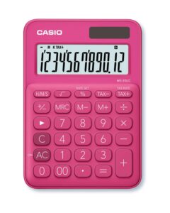 CASIO Mini Calcolatrice MS-20UC-RD-S 12 cifre rosso