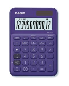 CASIO Mini Calcolatrice MS-20UC-PL-S 12 cifre viola
