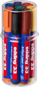EDDING Permanent Marker 33 33-E8 8 colori ass.