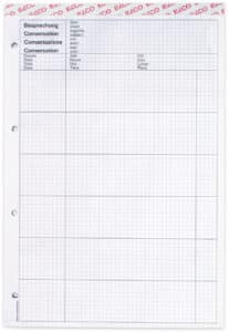 ELCO Blocco p. appunti perf. A4 73516.19 bianco, 80g 80 fogli