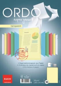 ELCO Cartelline Ordo A4 73696.74 trasparente, giallo 10 pezzi