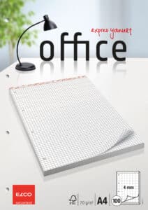 ELCO Blocco appunti quadr.4mm A4 74427.17 bianco, 70g 100 fogli