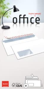 ELCO Busta Office c/finestra C5/6 74465.12 80g, bianco 25 pezzi