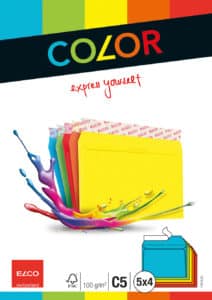 ELCO Buste Color C5 74618.00 100g, 5-colori 5x4 pezzi