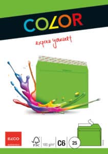 ELCO Busta Office s/finestra C6 74634.62 100g, verde 25 pezzi