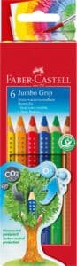 FABER-CASTELL Matite Colorate Jumbo Grip 110906 6 colori