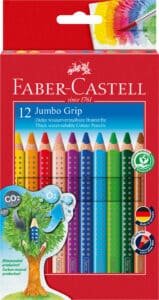 FABER-CASTELL Matite colorate Jumbo Grip 110912 12 colori