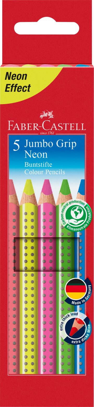 FABER-CASTELL Matite colorate Jumbo Grip 110994 5-colori