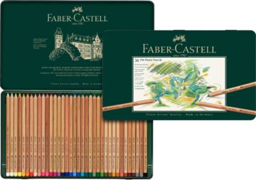 FABER-CASTELL Farbstift Pitt 112136 36er Metalletui