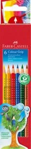 FABER-CASTELL Matite di colore Grip 112406 6 colori