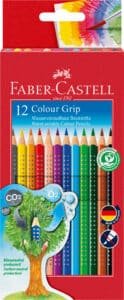 FABER-CASTELL Matite colorate Grip 112412 12 colori
