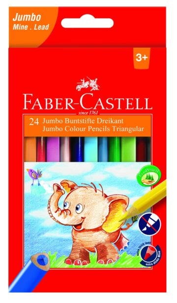 FABER-CASTELL Matita colorata Jumbo 116524 5.4mm, 24x