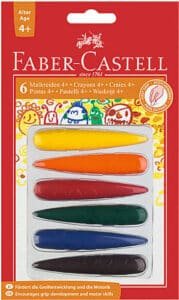 FABER-CASTELL Gesso dito 120404 6 colori Set