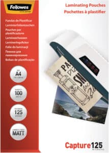 FELLOWES Pelicole per laminazione A4 5328502 opaco, 125my 100 pezzi