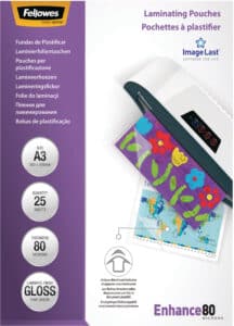 FELLOWES Pelicole per laminazione A3 5396403 lucido, 80my 25 pezzi