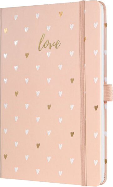 JOLIE Taccuino A5 JN335 Rose Love, rigato, 174 p.