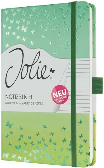 JOLIE Taccuino Butterfly Confetti JN347 rigato, 174 S., colorato, A5