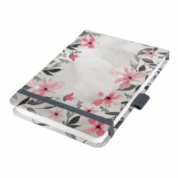 JOLIE Taccuino A6 JN398 Loose Florals Grey,dots 158 p.