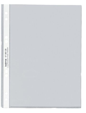 KOLMA Buste trasparenti A5 57.603.20 CopyResistant, lisce 10 pz.
