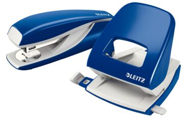 LEITZ Bucatrice/Cucitrice WOW 5095 5095-10-36 blu, Bundle 30 fogli