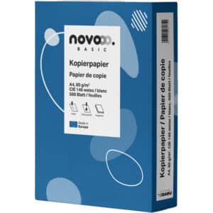 NOVOOO Carta per copie Basic A4 641908 bianco, 80g 500 fogli