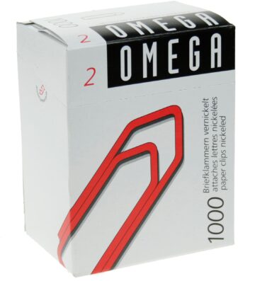 OMEGA Fermagli no.2 2/1000 nichelato, 24mm 1000 pezzi