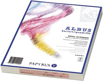 PAPYRUS Carta per disegno A4 88020015 160g, quadrett. 5mm 100 fogli
