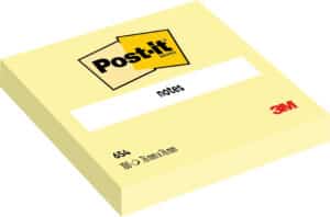 POST-IT Blocco 76x76mm 654-6 giallo/100 fogli