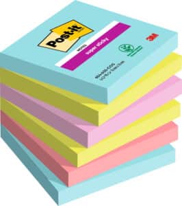 POST-IT Super Sticky Notes 76x76mm 6546SSCOS Cosmic 4 colori 6x90 fogli