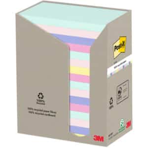 POST-IT Sticky Notes Ricicl. 127x76mm 655-1RPT 5-colori, 16x100 fogli