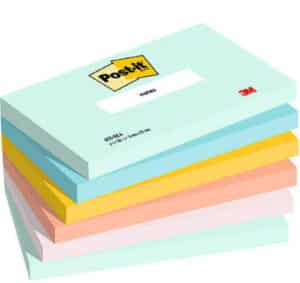 POST-IT Sticky Notes Beach 127x76mm 655-6-BEA 5-colori 6x100 fogli