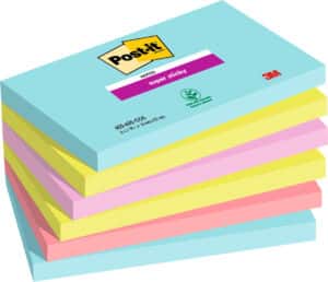 POST-IT Super Sticky Notes 127x76mm 6556SSCOS Cosmic 4 colori 6x90 fogli