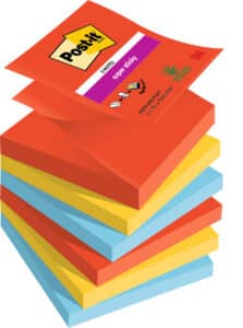 POST-IT Z-Notes Playful 76x76mm R330-6SSPLAY 3-colori ass. 6x90 fogli